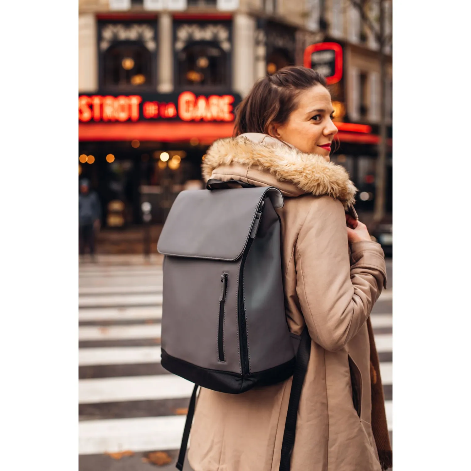 Beaba Oslo Changing Backpack - Mineral Grey