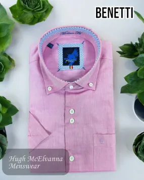 Benetti Rose Oxford Short Sleeve Shirt