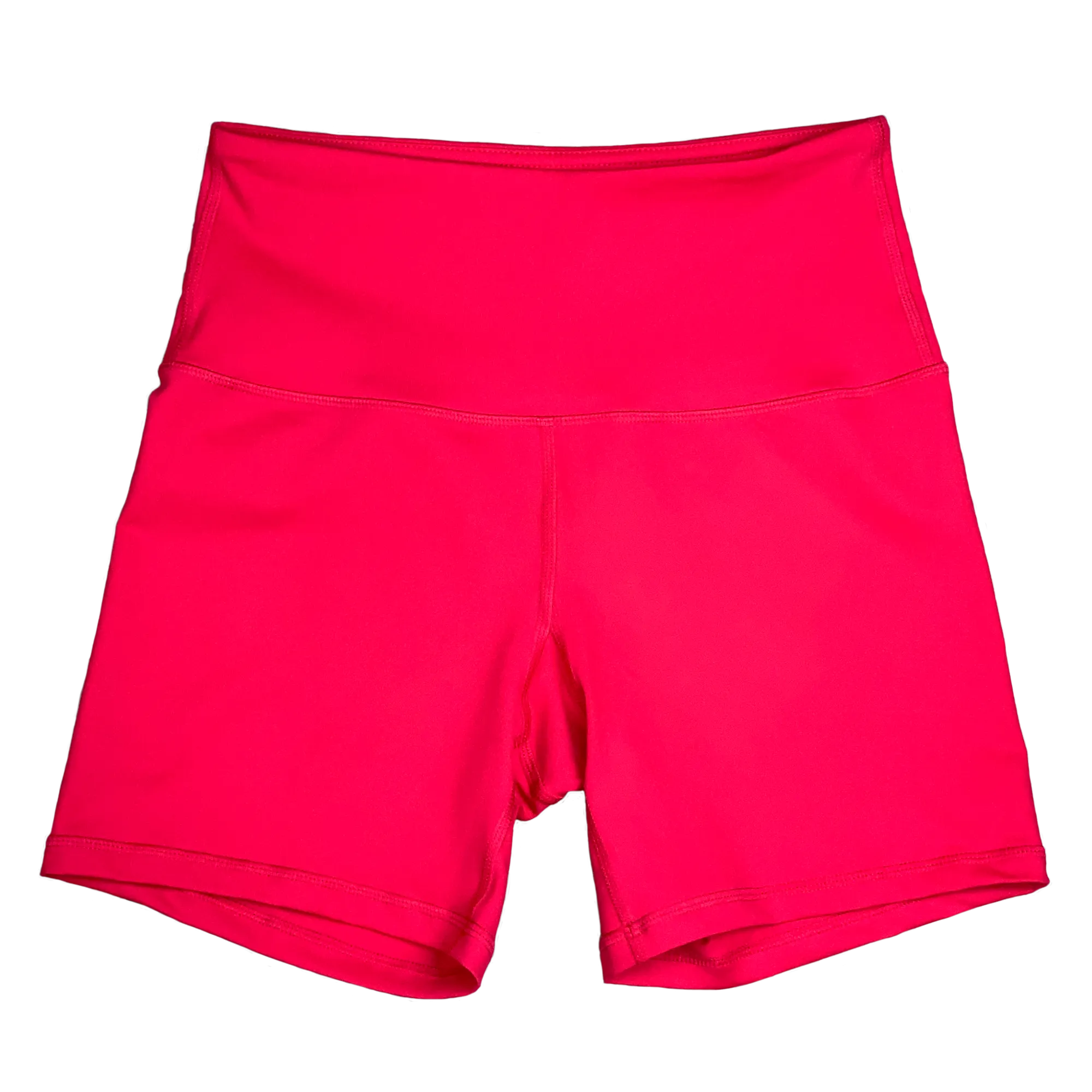 Biker Shorts - High Waist - Red