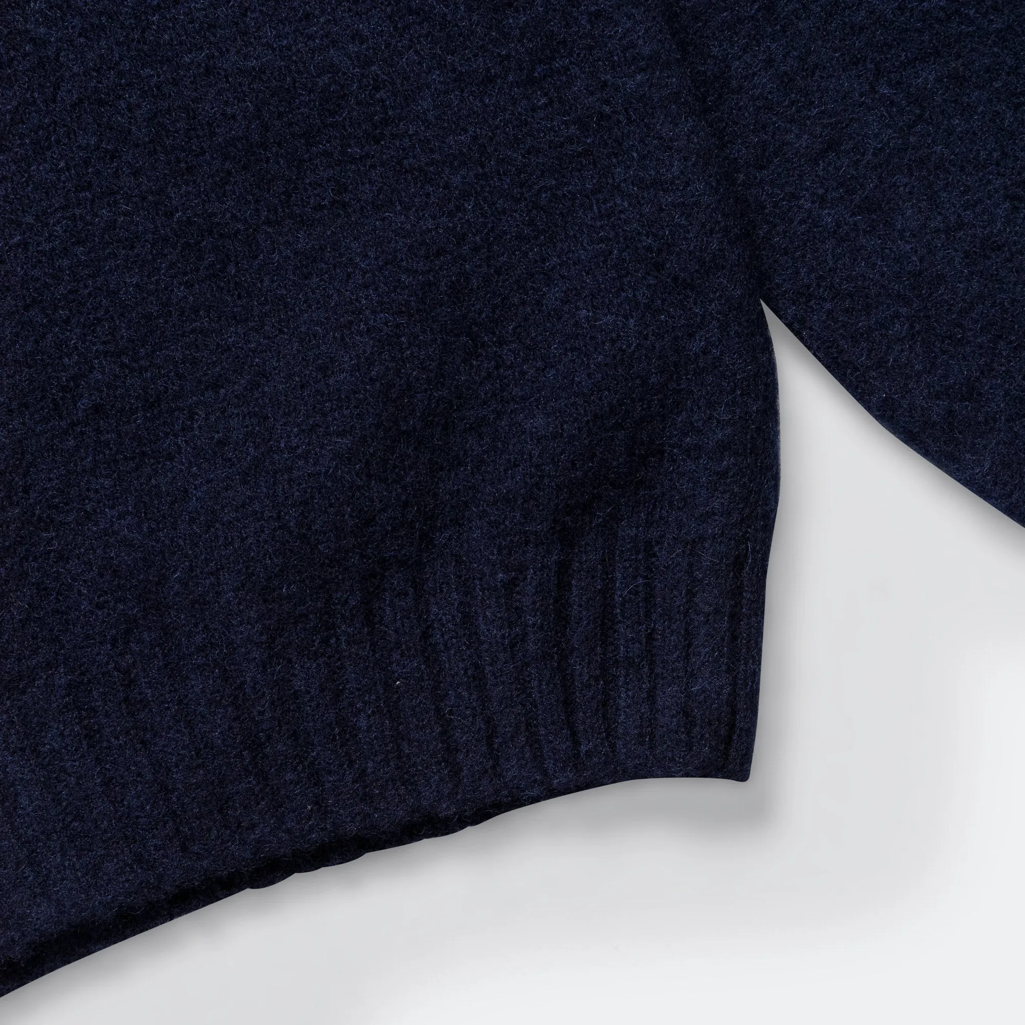 Birnir Brushed Lambswool Sweater - Dark Navy