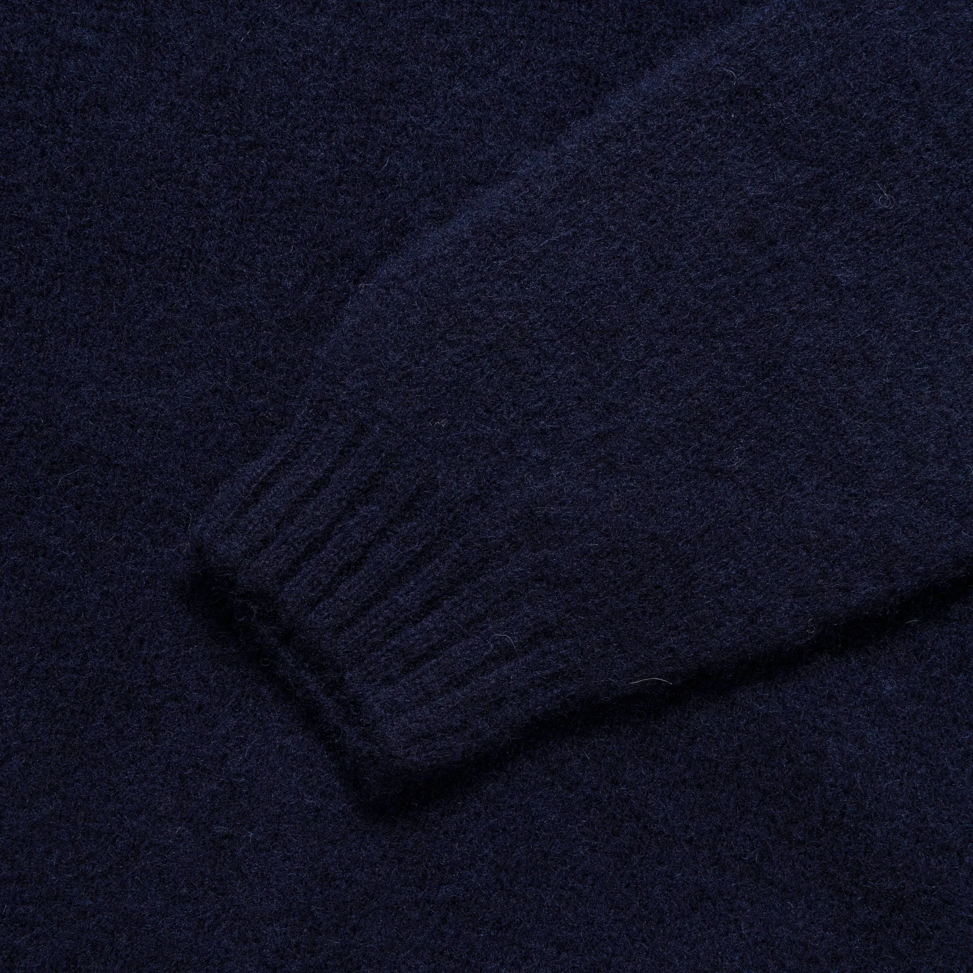 Birnir Brushed Lambswool Sweater - Dark Navy