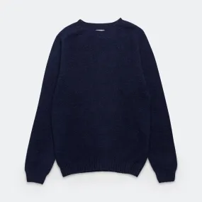 Birnir Brushed Lambswool Sweater - Dark Navy