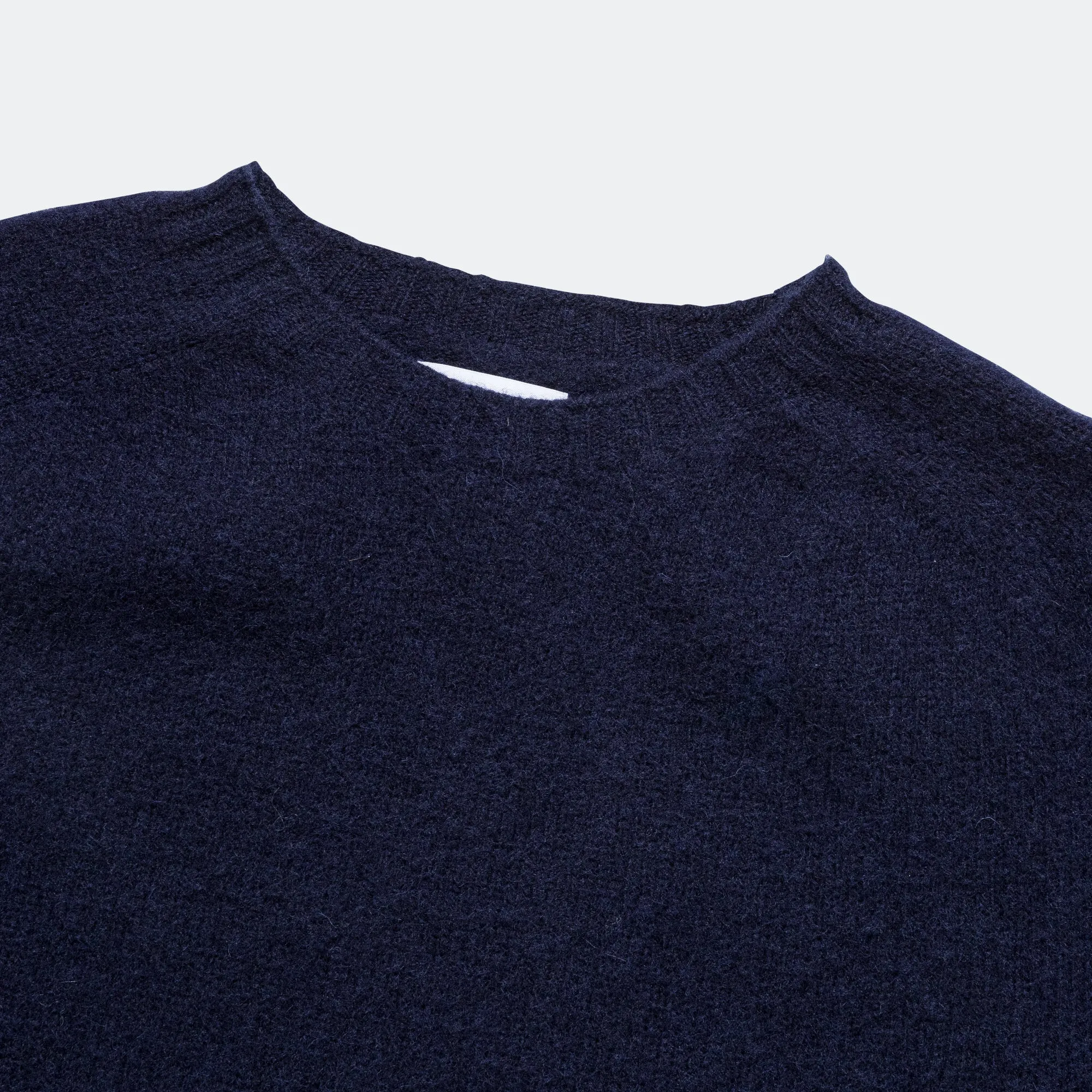 Birnir Brushed Lambswool Sweater - Dark Navy