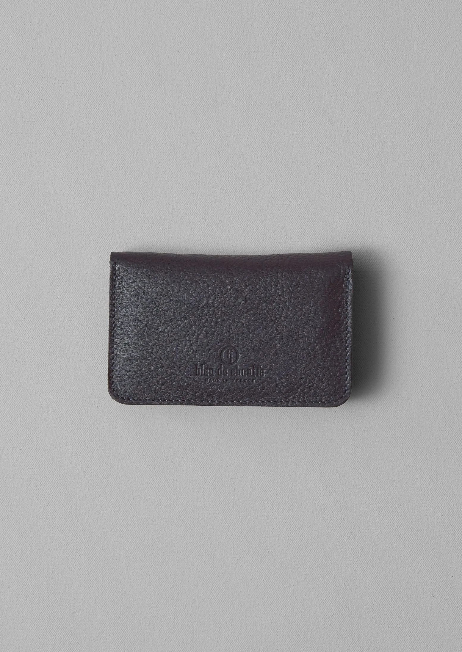 Bleu De Chauffe Leather Wallet | Marine