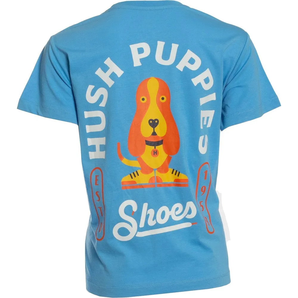 Blue Modern Basset T-Shirt Womens