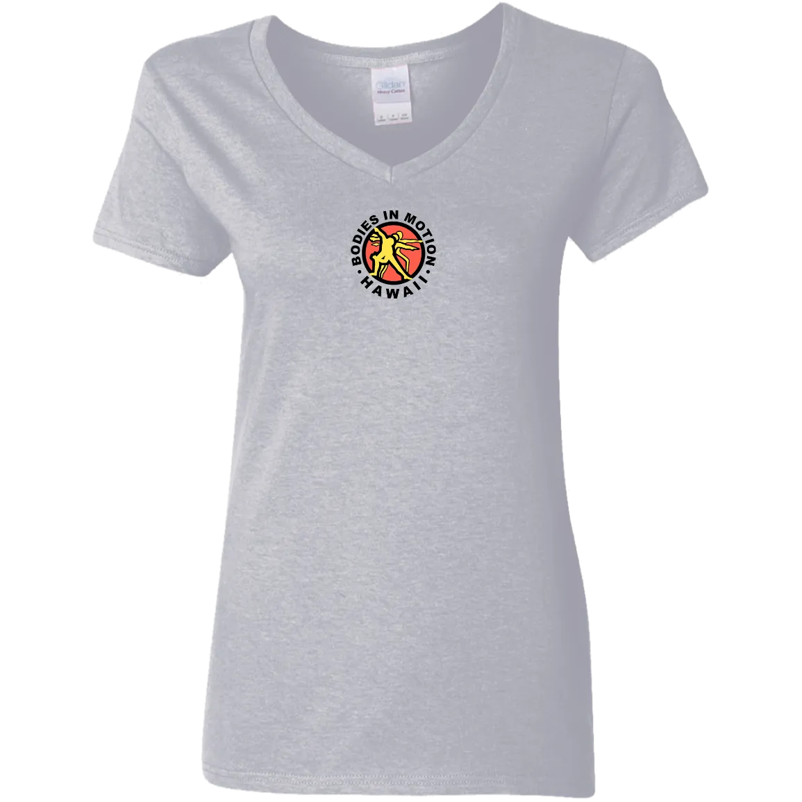 Bodies in Motion Ladies' 5.3 oz. V-Neck T-Shirt