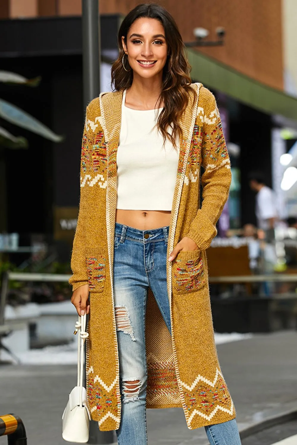 Bohemian Hooded Duster Cardigan