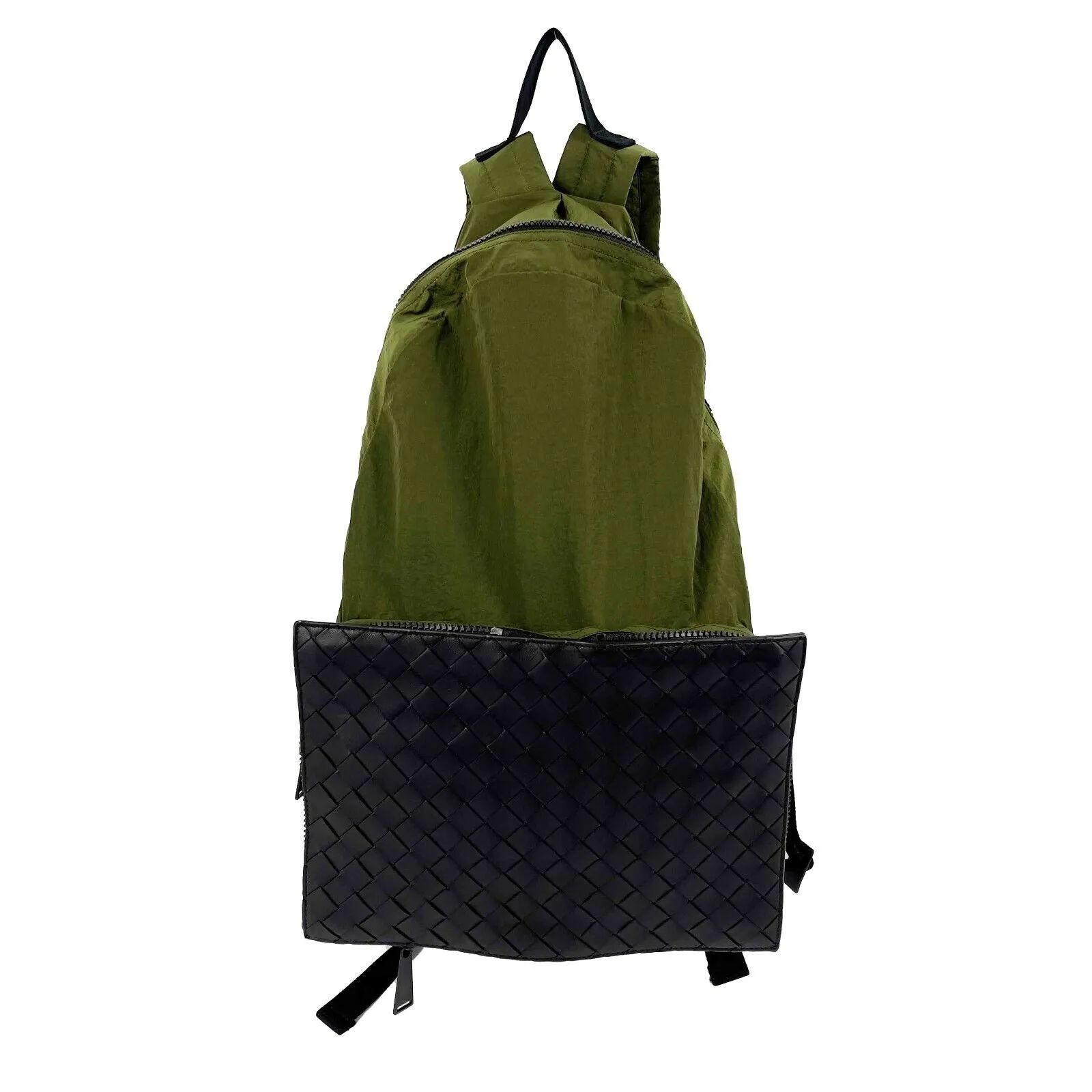 Bottega Veneta - Paper Nylon and Intrecciato Woven Leather Backpack