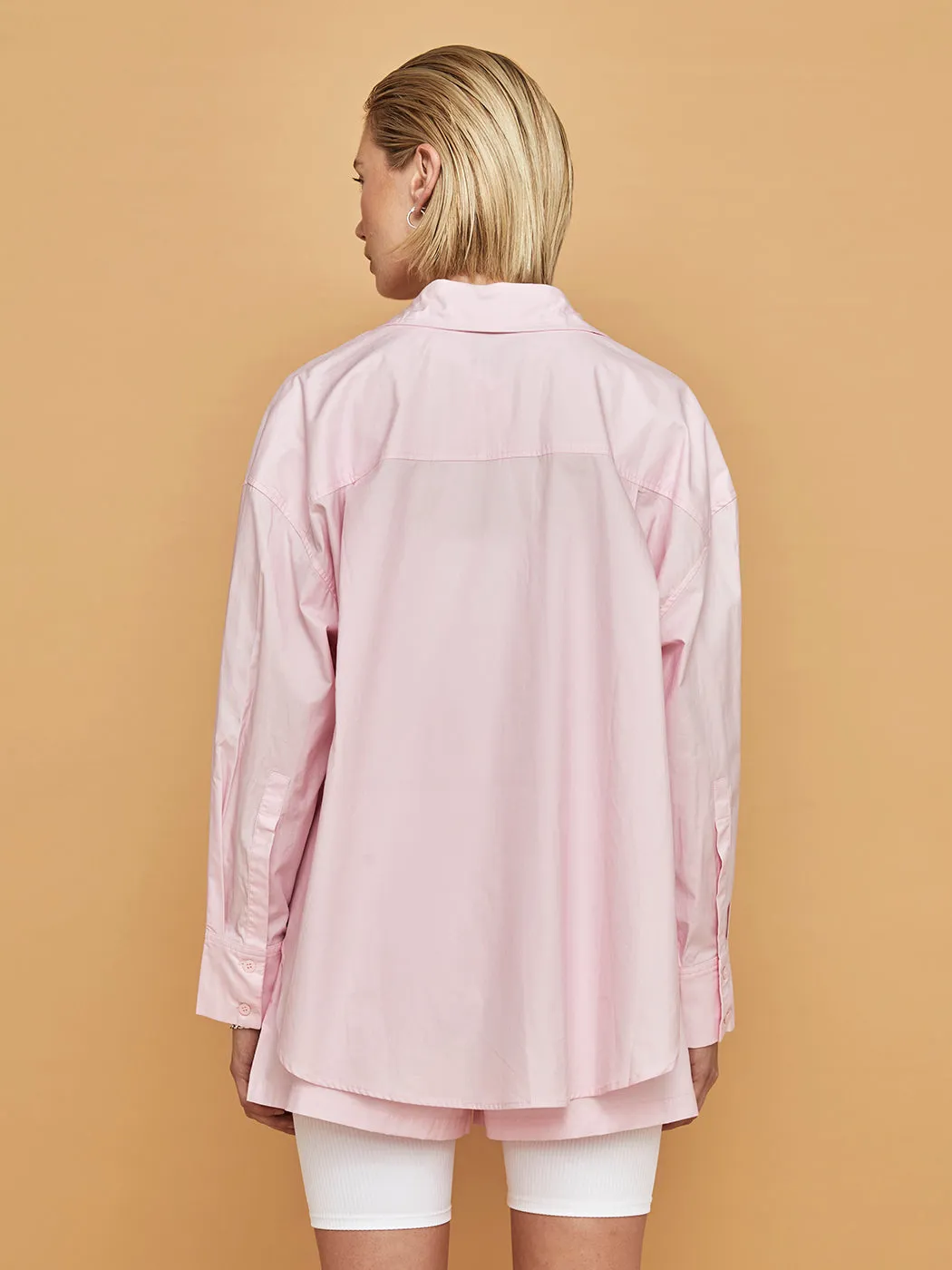 Boyfriend Button Up - Pink