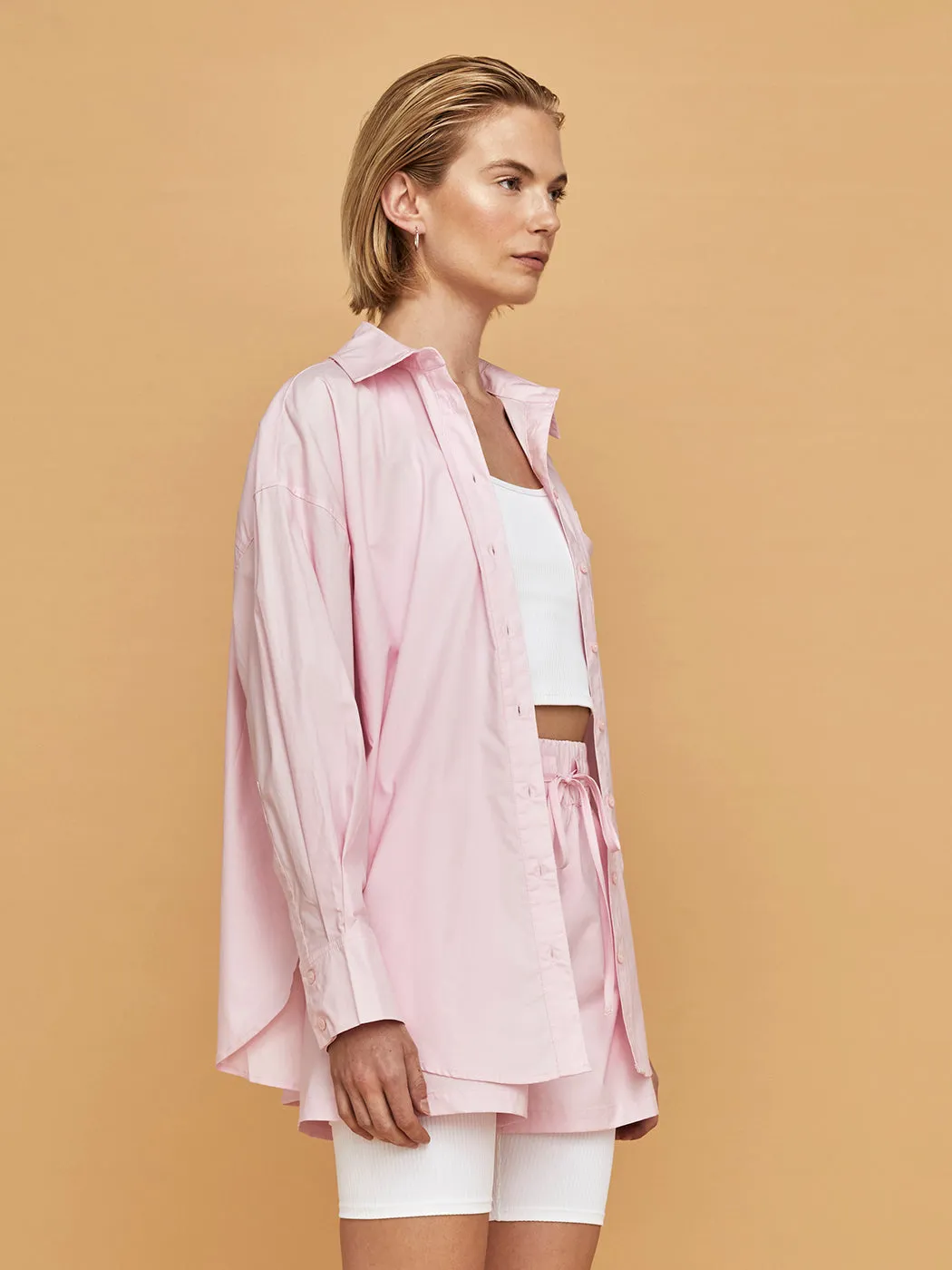 Boyfriend Button Up - Pink