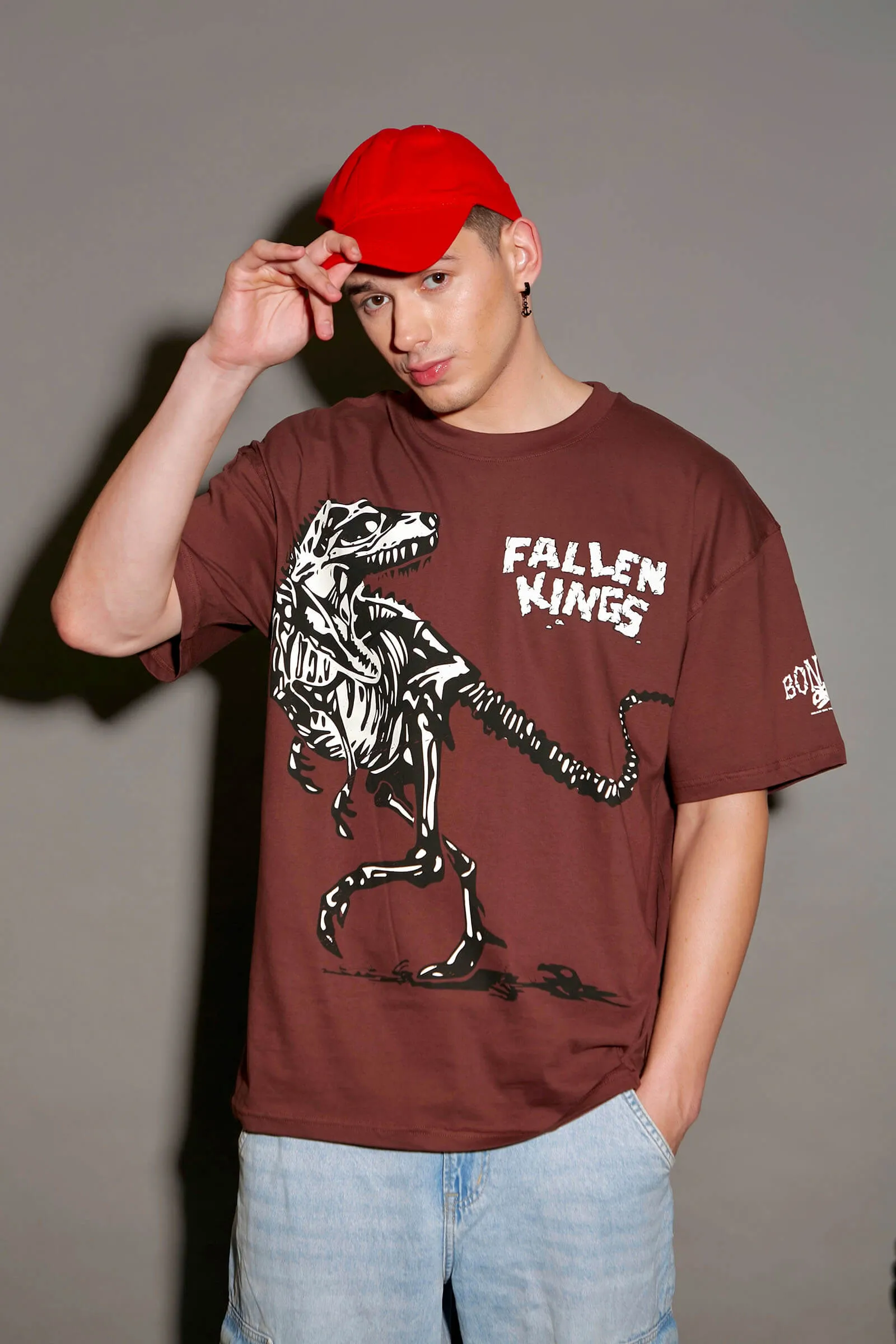 Brown Fallen Kings Oversized T-shirt