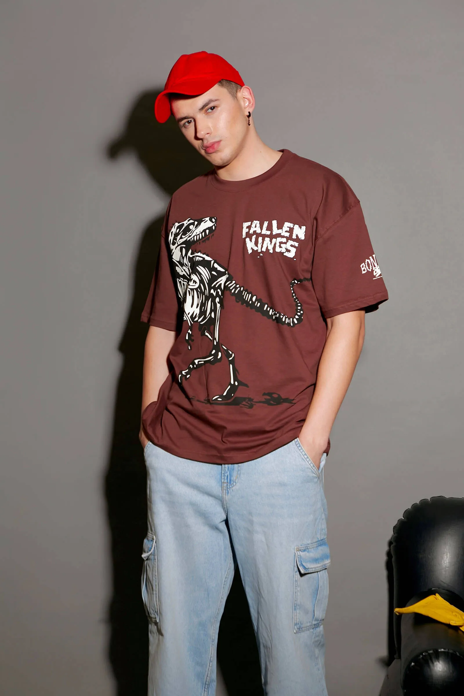 Brown Fallen Kings Oversized T-shirt