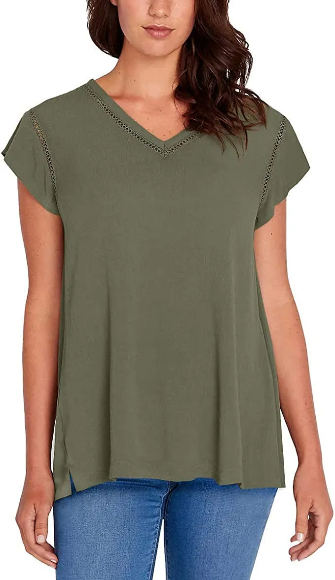 Buffalo David Bitton Women's V-Neck Top