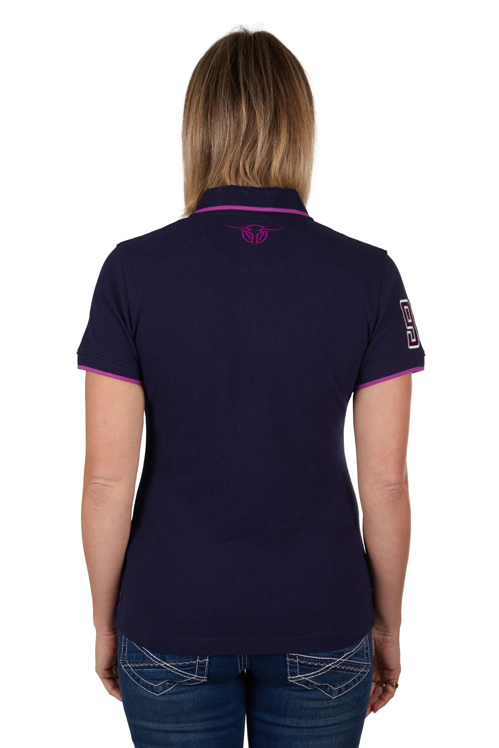 Bullzye Ladies Belle S/S Polo - Navy - B3S2507332