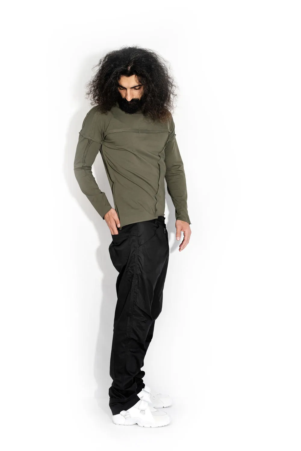 Bundle: Black, Beige & Khaki Long Sleeve T-shirt