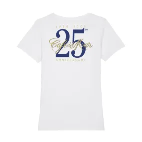 Café del Mar 25th Anniversary Logo Front And Back Print Women's Iconic Fitted T-Shirt