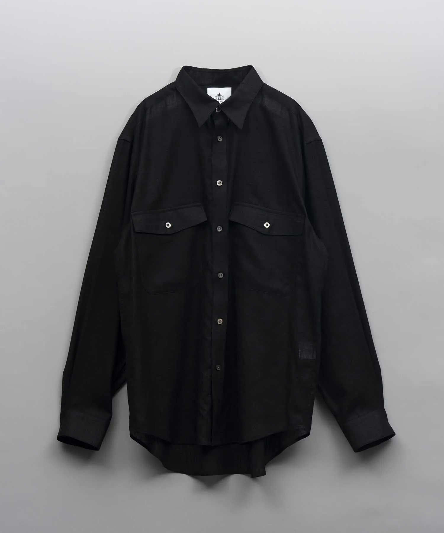 Calendering Triacetate Dress-Over Shirt