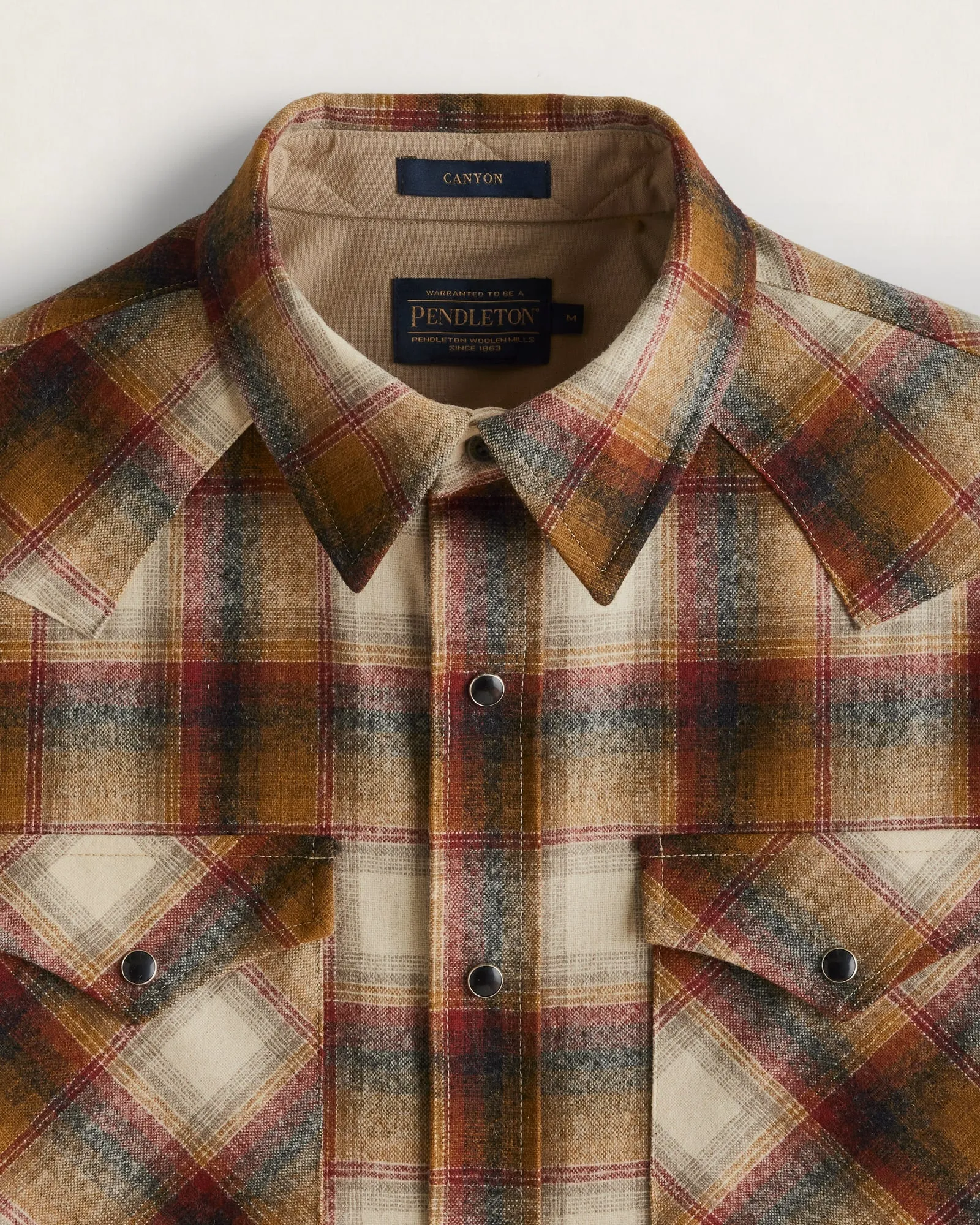 Canyon Western Wool Plaid Shirt by Pendleton