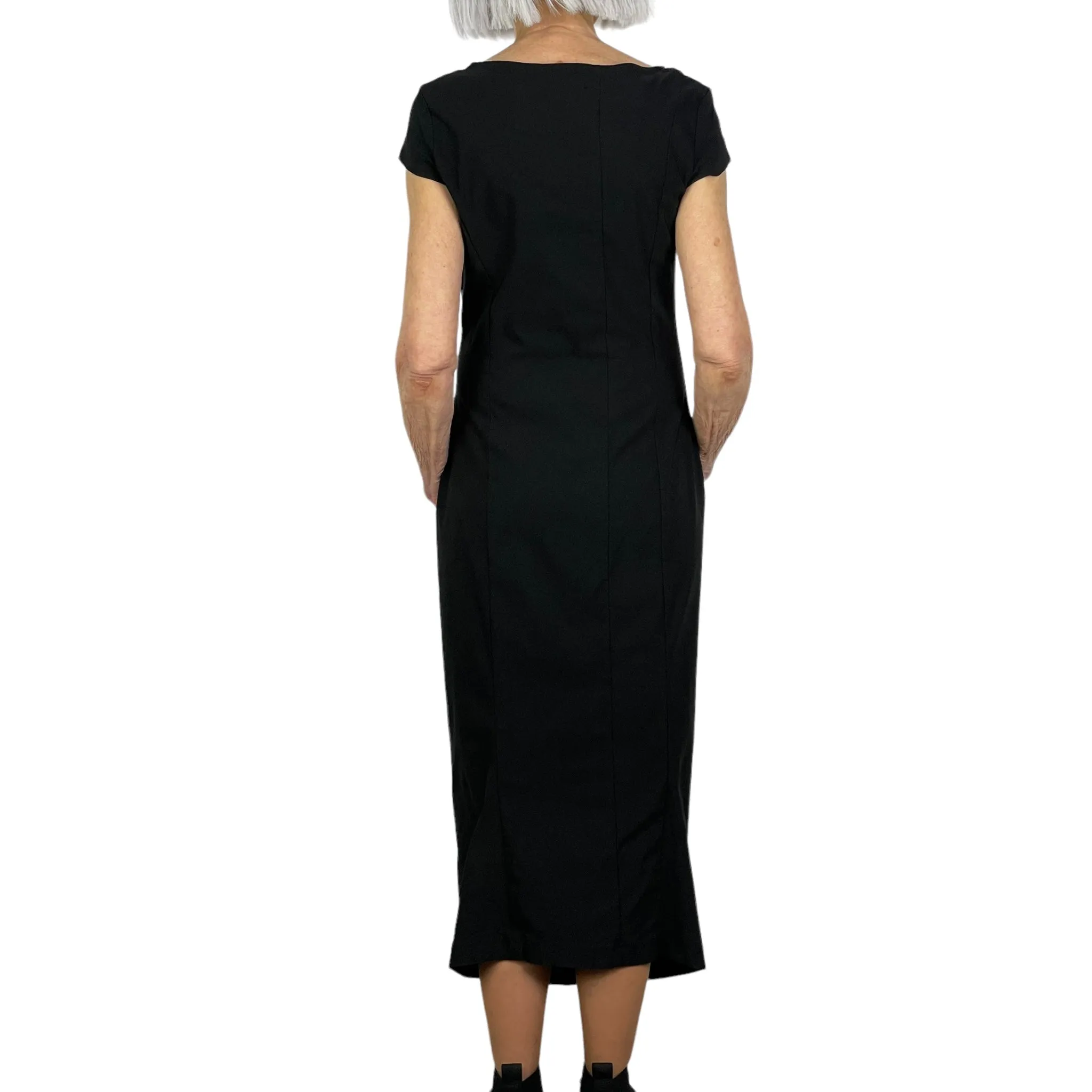 CAP SLEEVE LONG SLIM DRESS