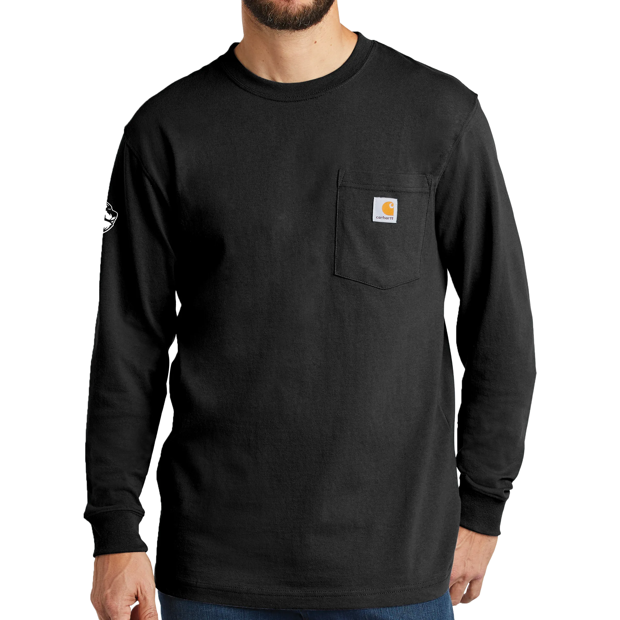 Carhartt Workwear Pocket Long Sleeve T-Shirt - Mascot Head