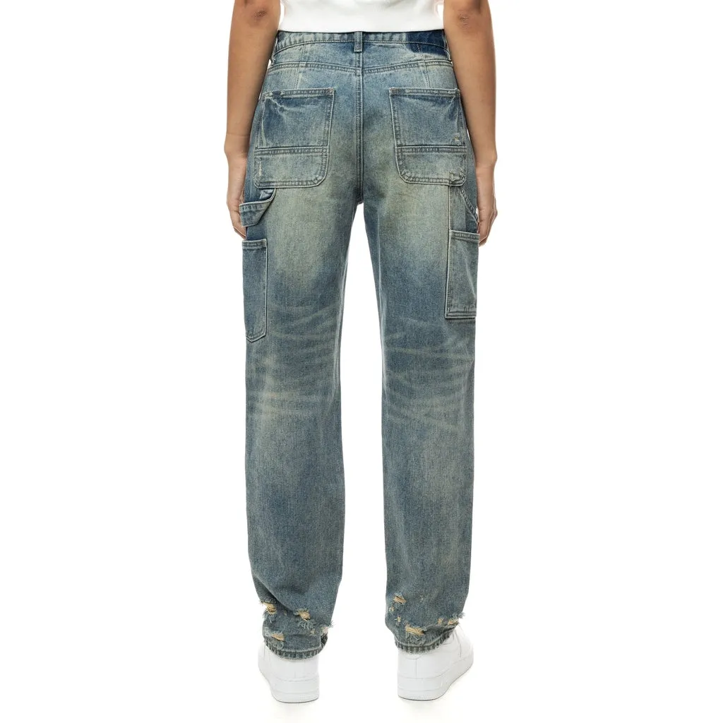 Carpenter Fashion Denim Pants - Glen Blue