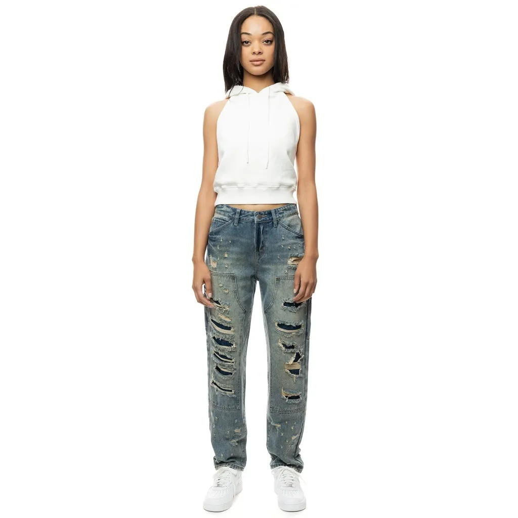 Carpenter Fashion Denim Pants - Glen Blue