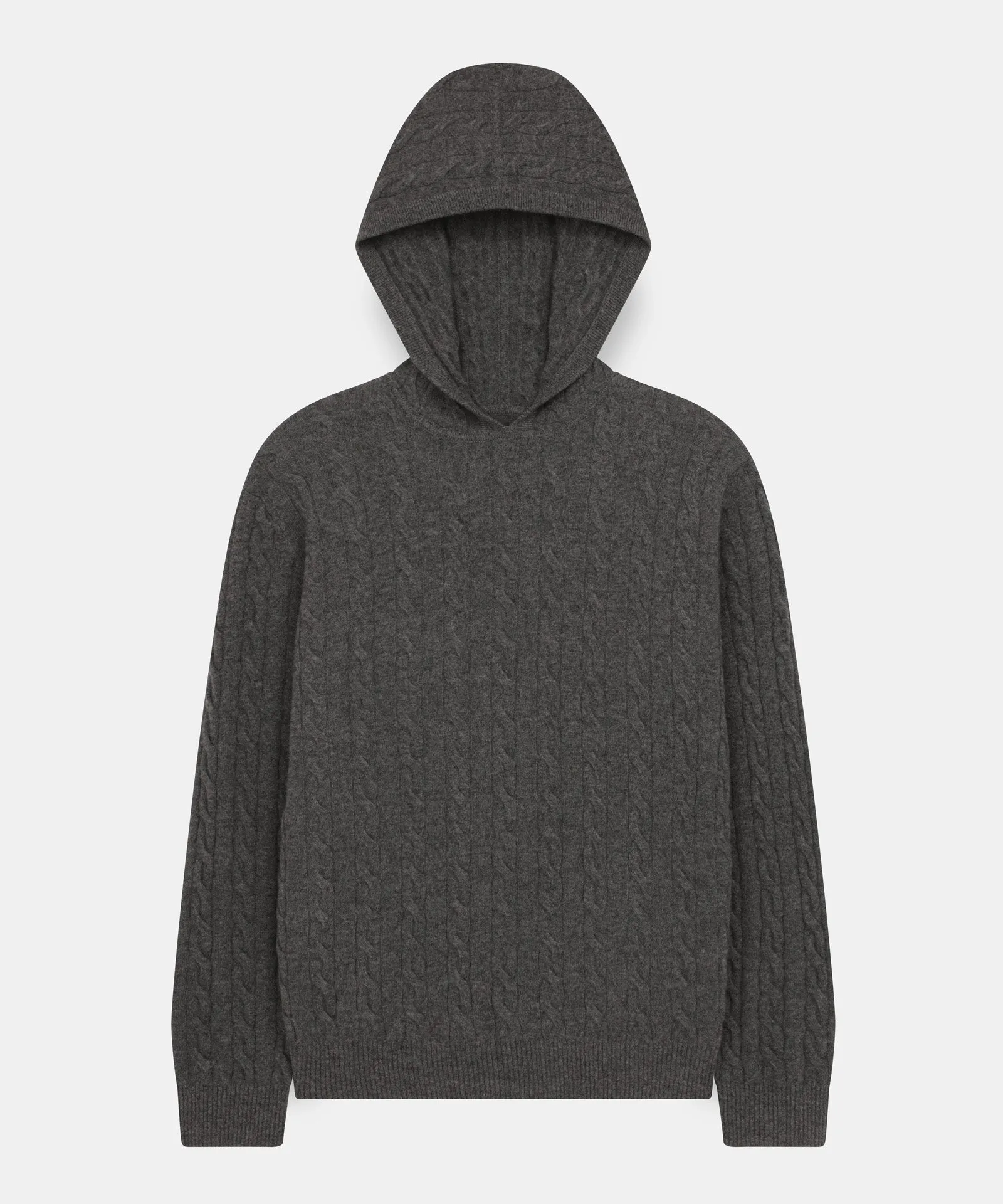 Cashmere Cable Knit Hoodie