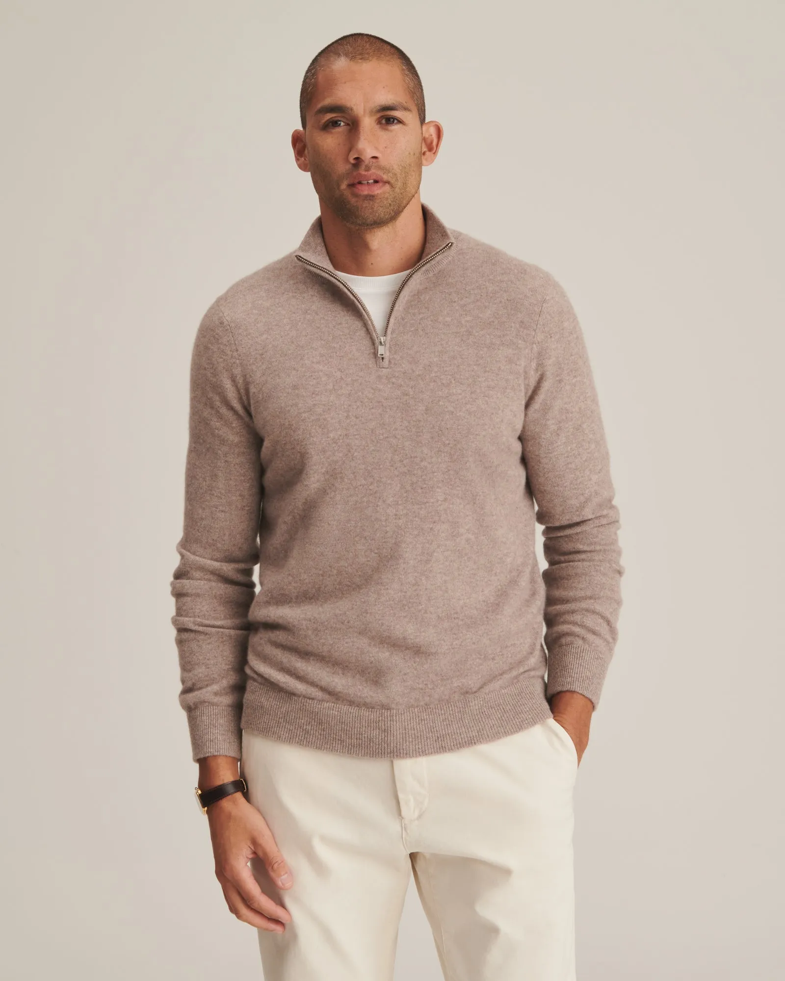 Cashmere Quarter Zip