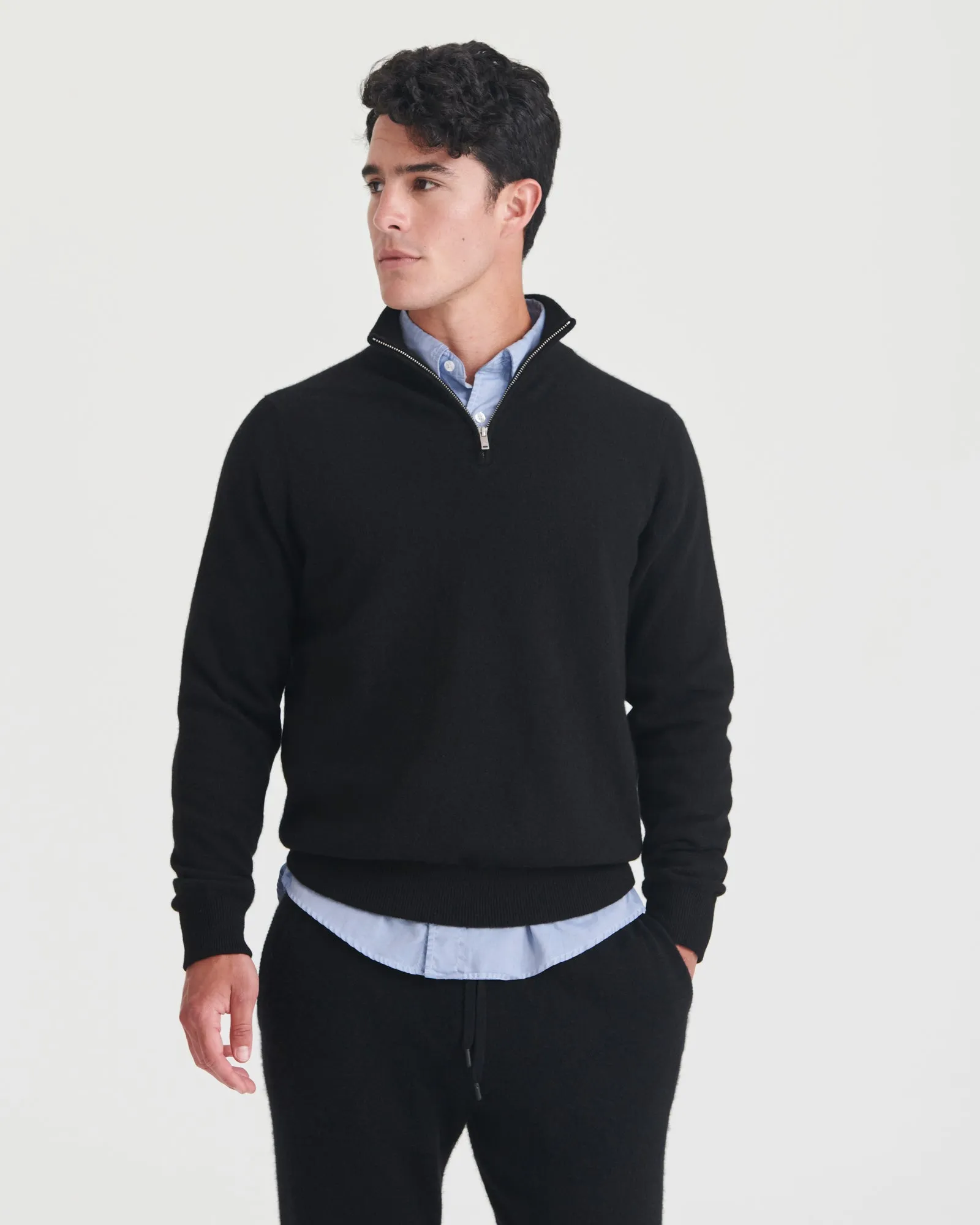 Cashmere Quarter Zip