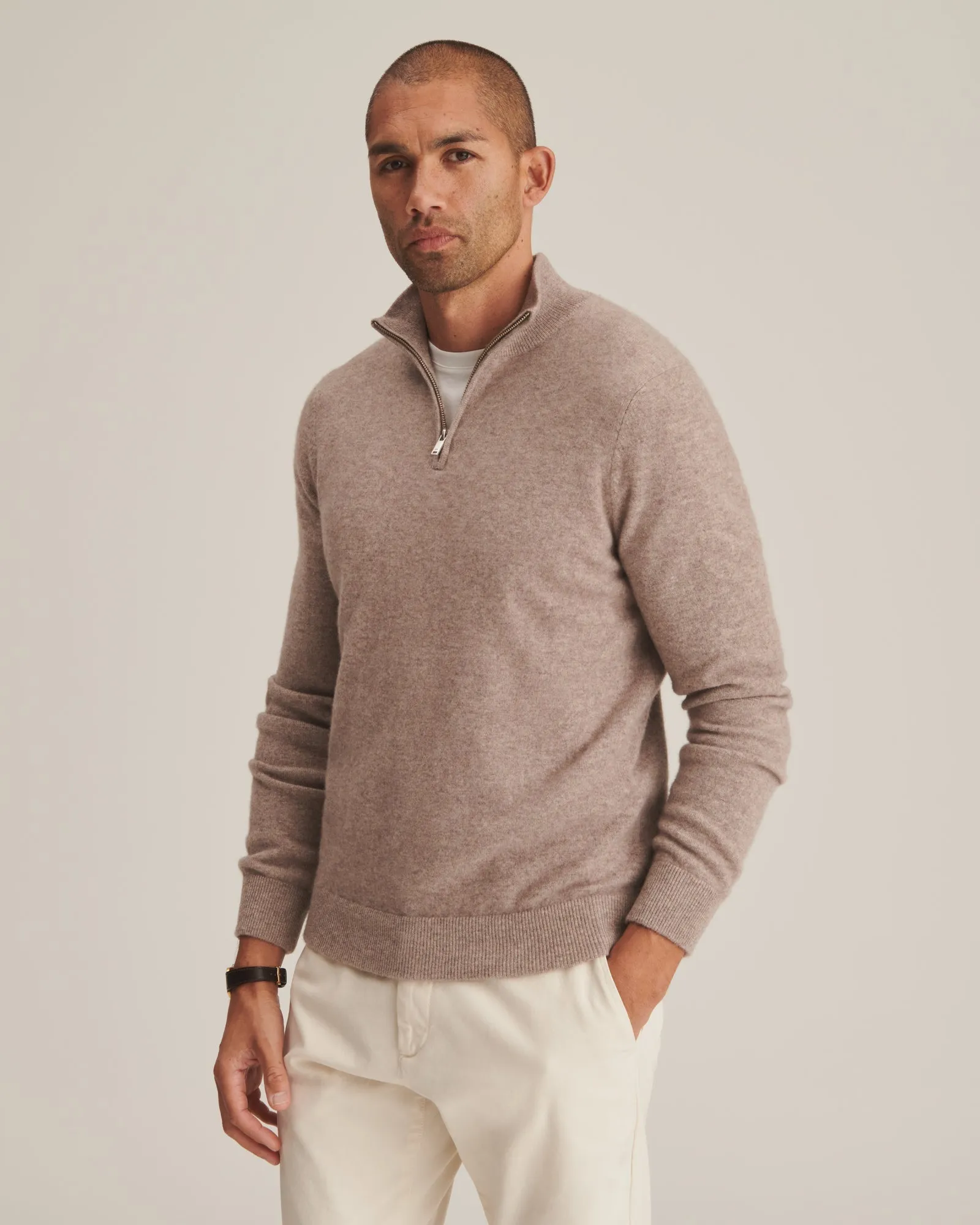 Cashmere Quarter Zip