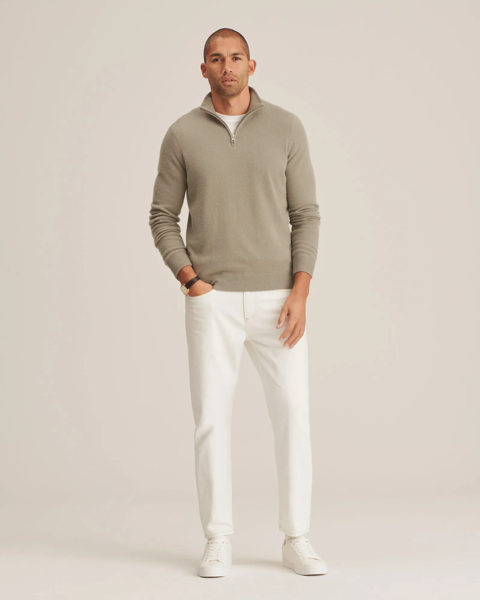 Cashmere Quarter Zip