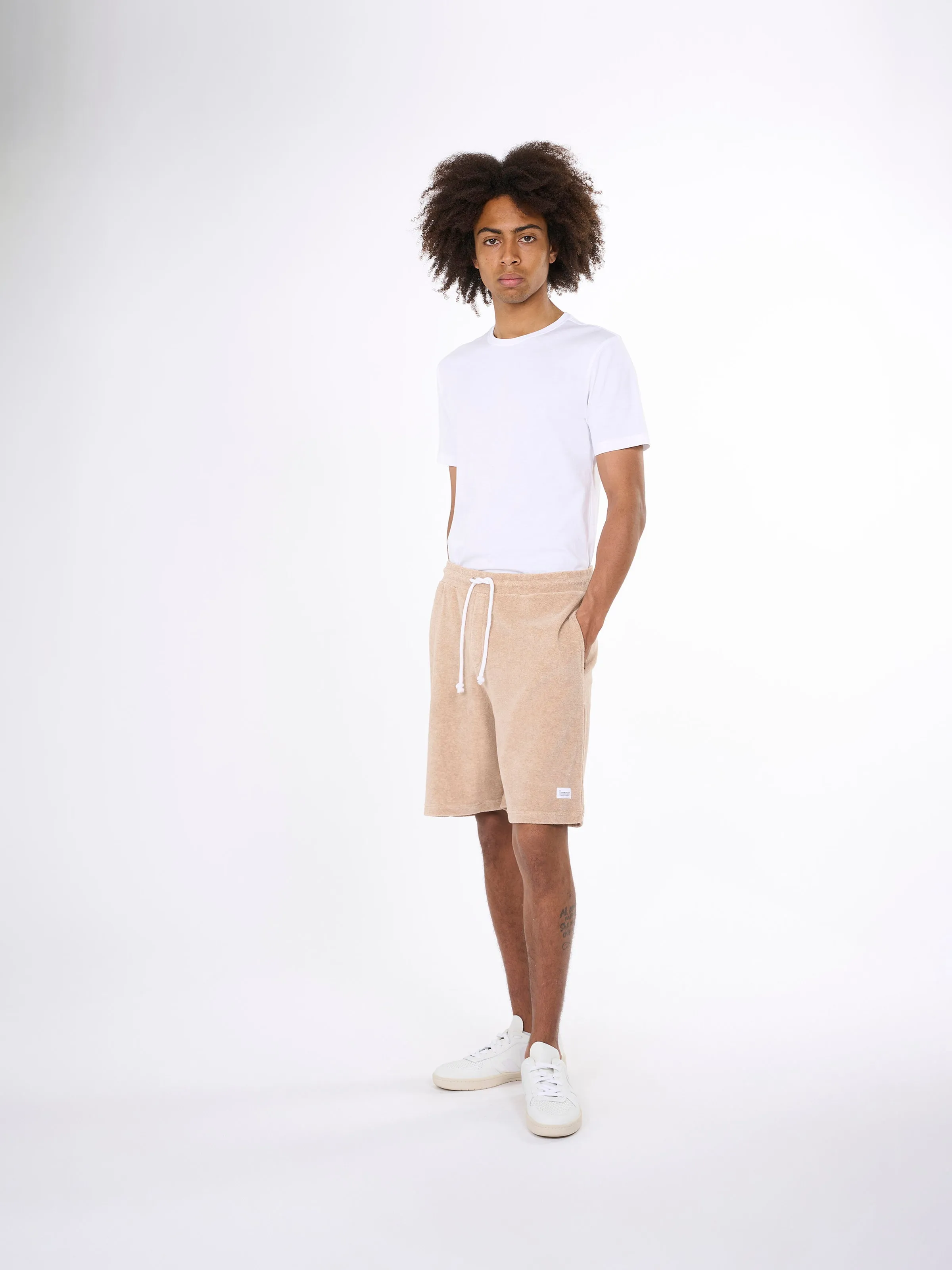 Casual terry shorts - Safari