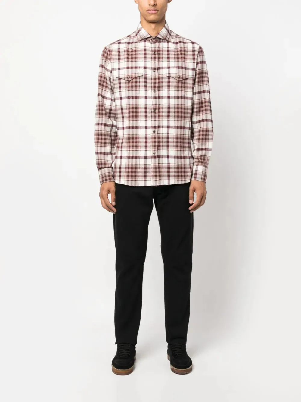 Checked Long-Sleeve Shirt