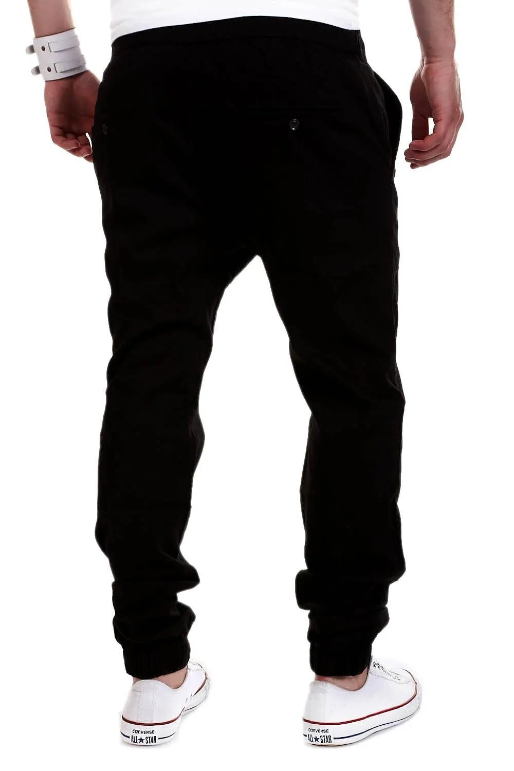 Chino-Joggers Schwarz 60