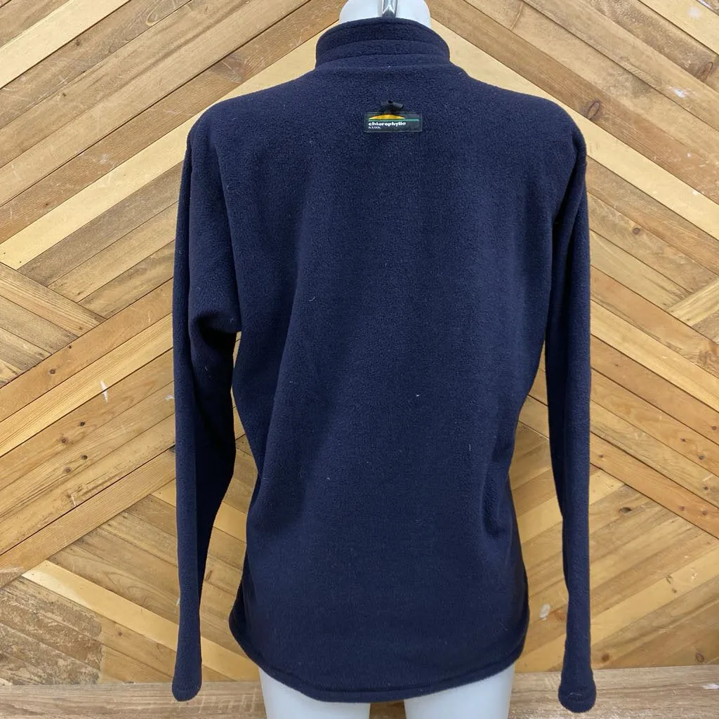 Chlorophylle - Women's Fleece Pullover: Navy-women-LG