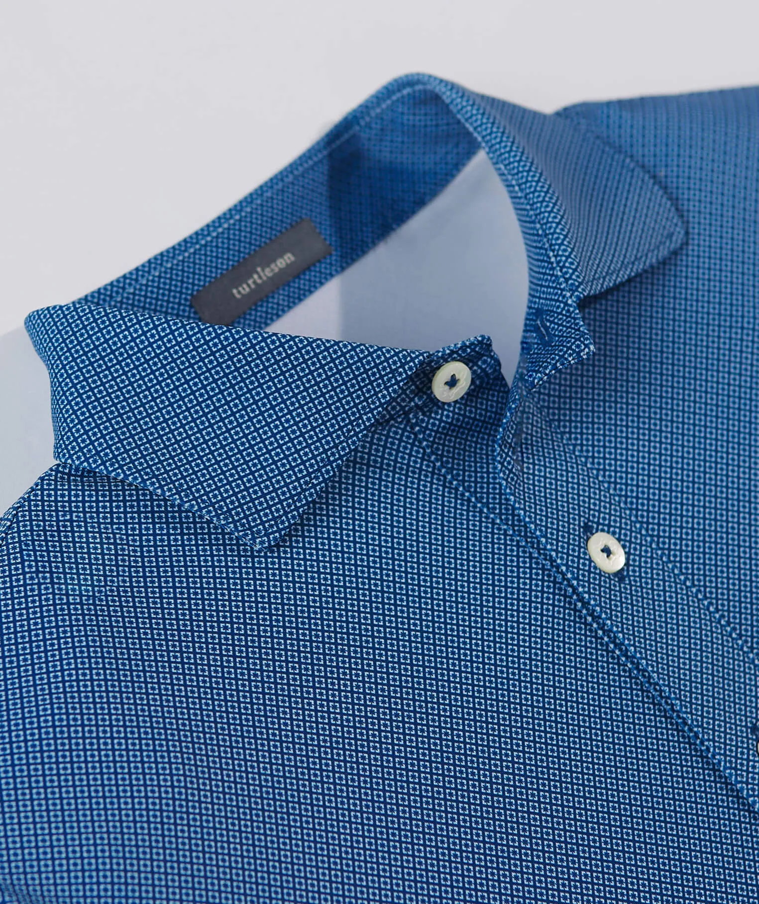 Clarence Mini Diamond Jacquard Performance Polo