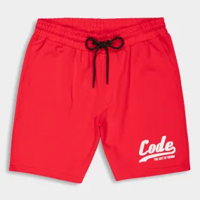 Code M Scorch Fleece Short _ 180573 _ Red