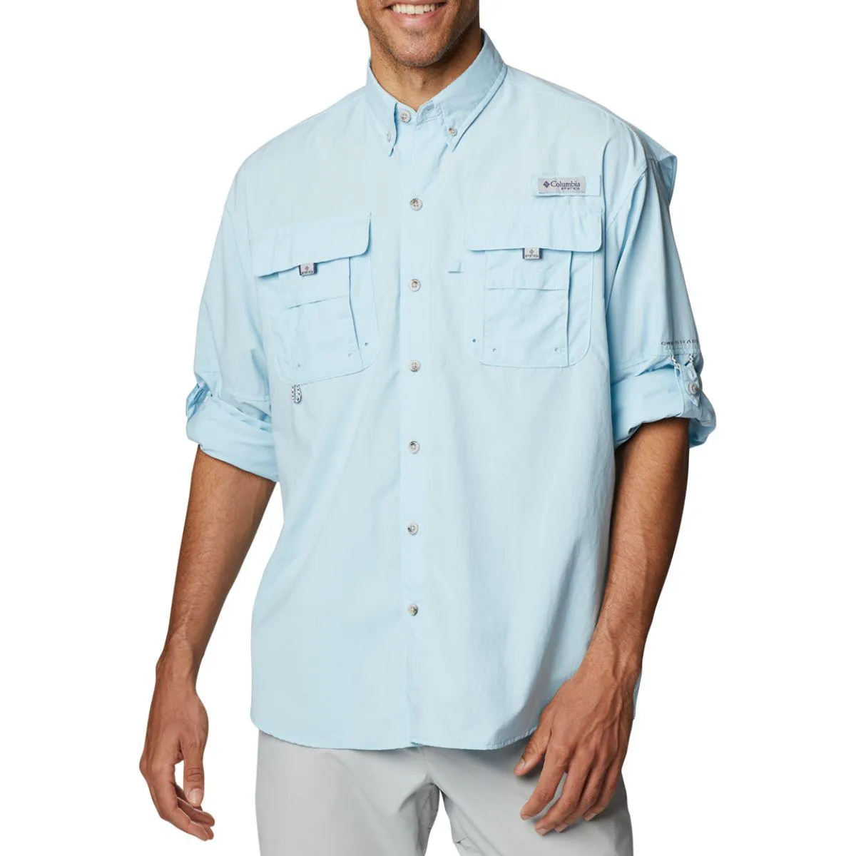 Columbia Bahama II Long Sleeve Shirt Mens Spring Blue