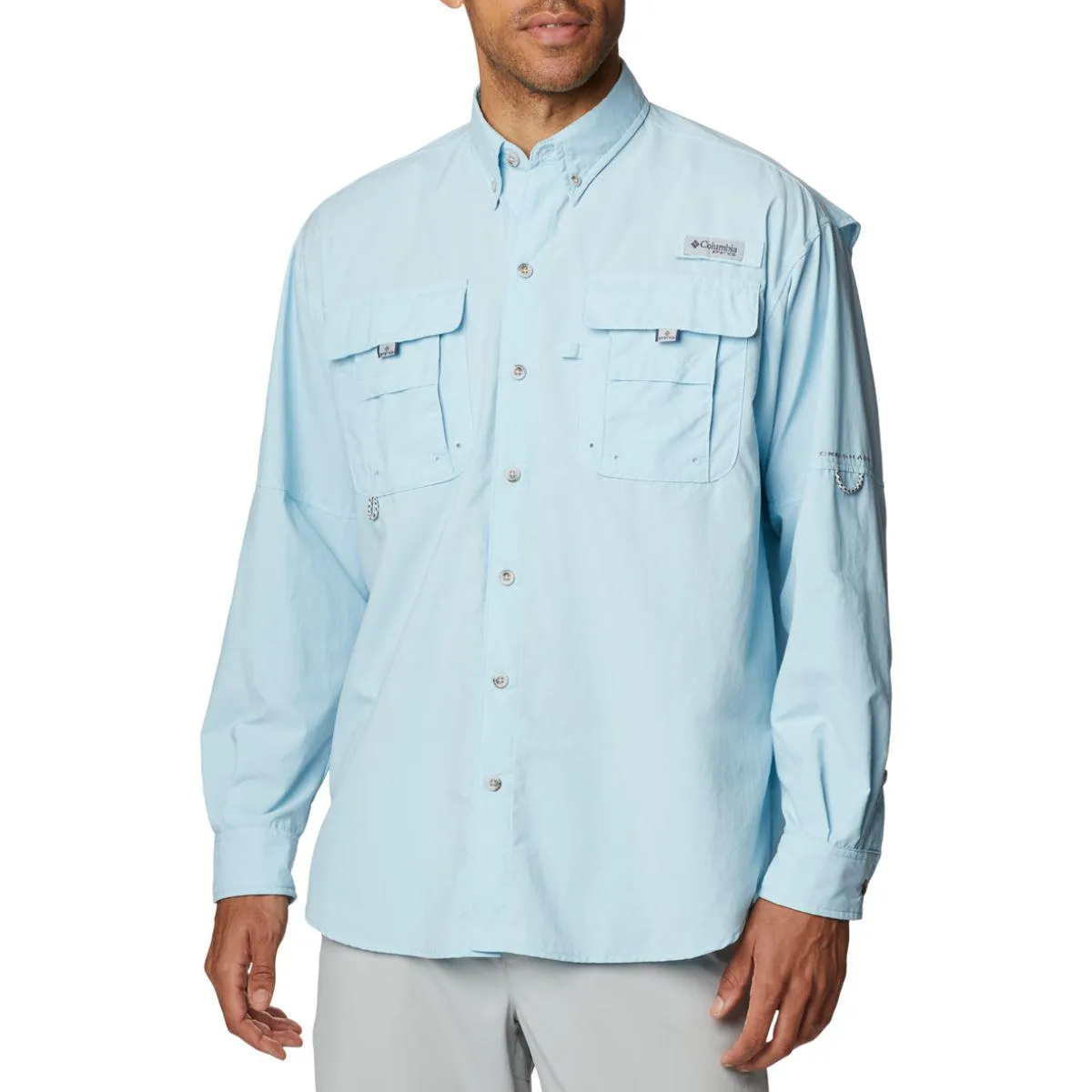 Columbia Bahama II Long Sleeve Shirt Mens Spring Blue