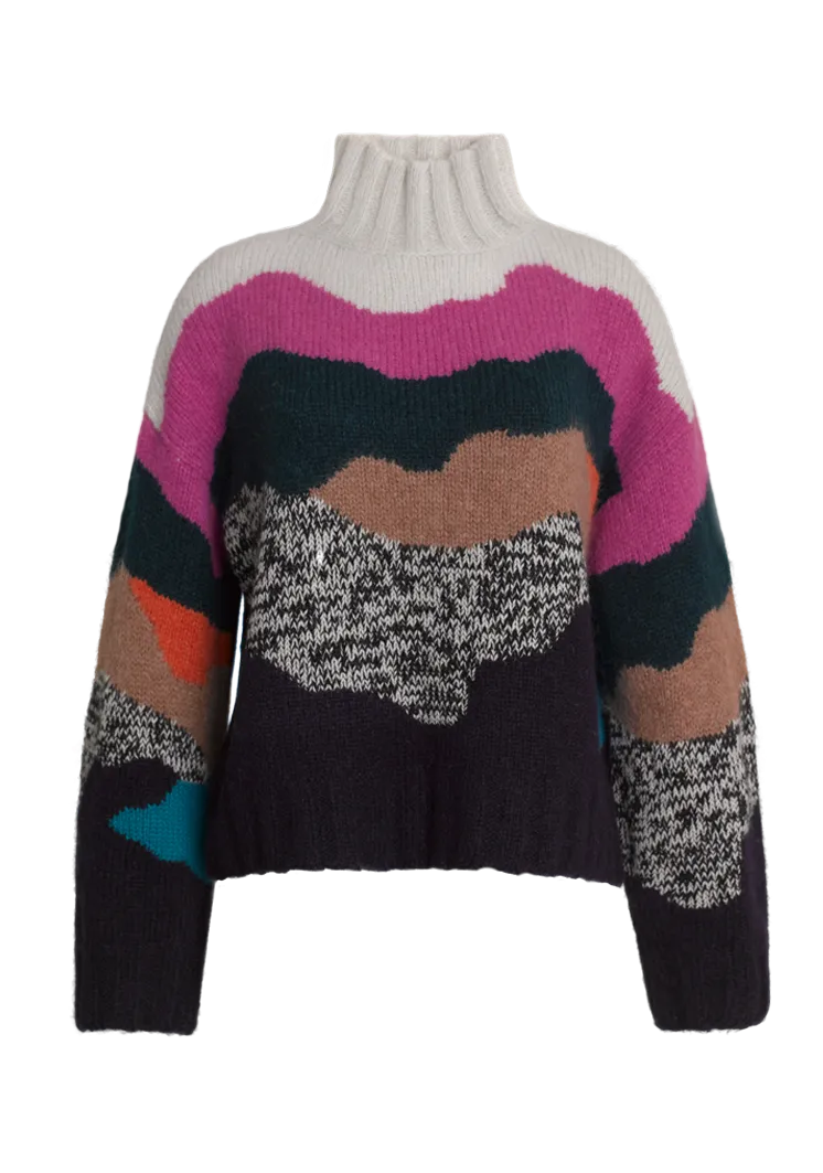 Corrine Multicolor Alpaca Sweater