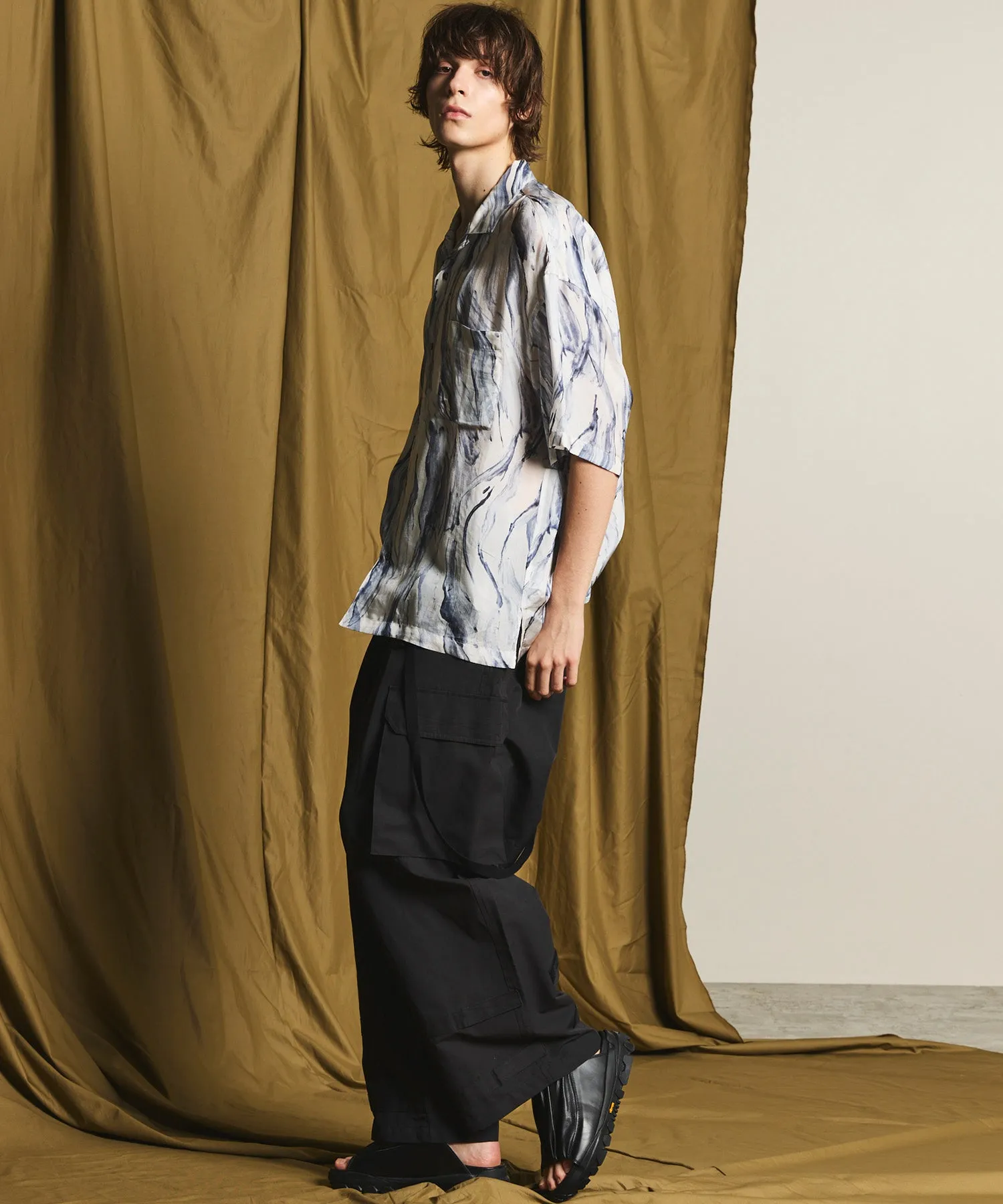 Cotton Nylon Twill Suspender Cargo Pants