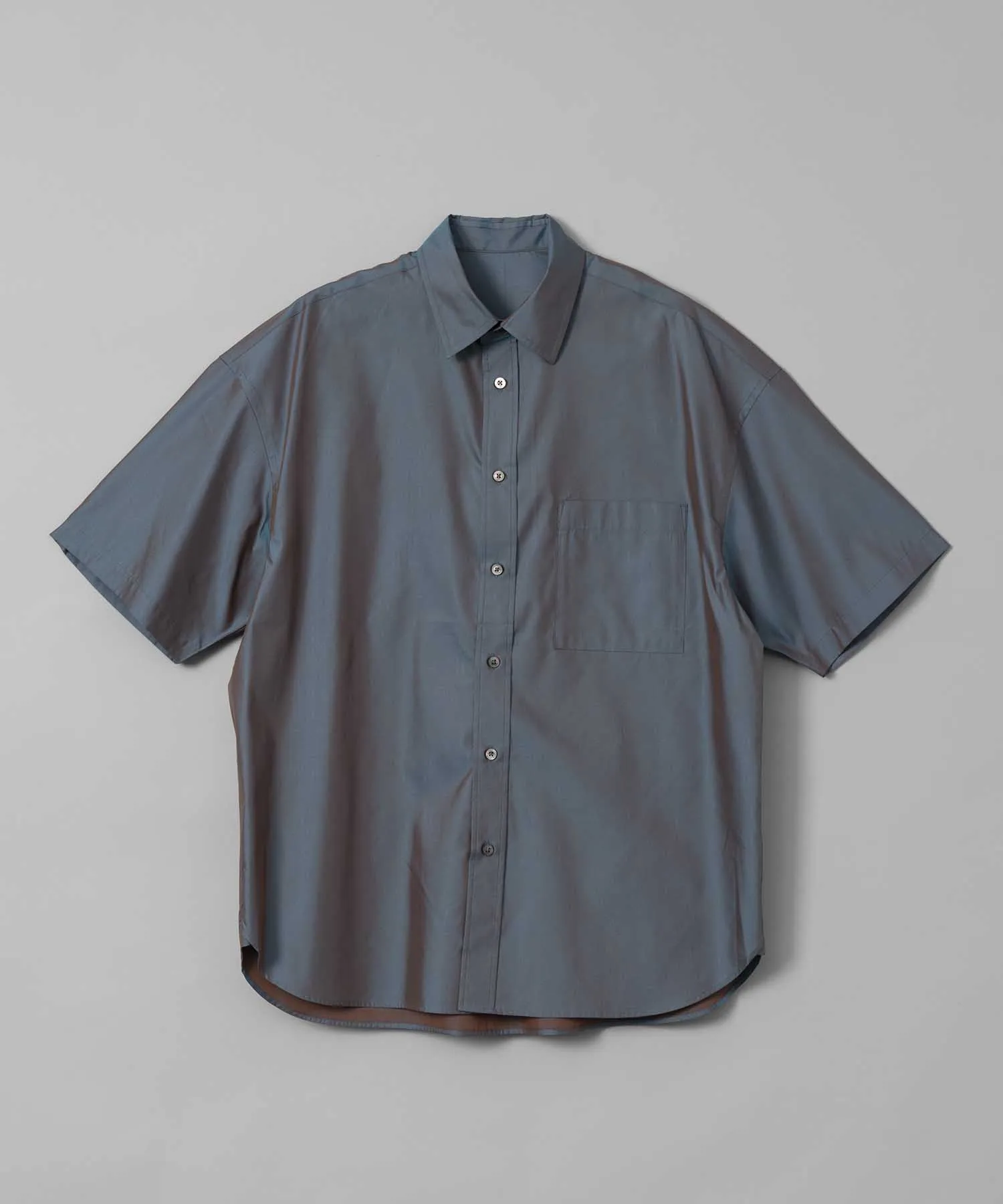 Cotton Silk Prime-Over Short Sleeve Shirt