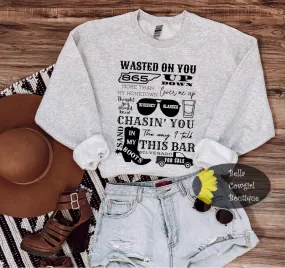 Country Western Music Song Sweatshirt