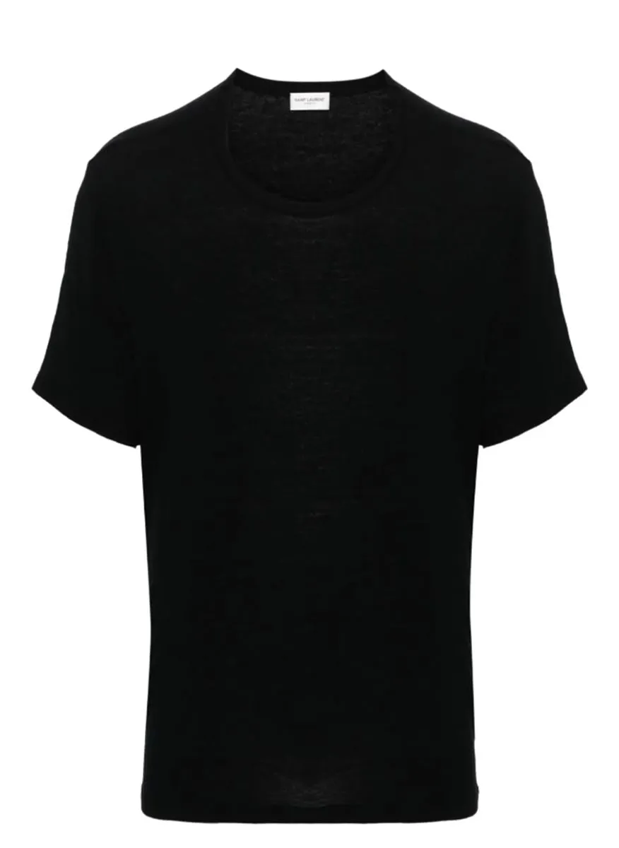 CREW-NECK RIBBED T-SHIRT