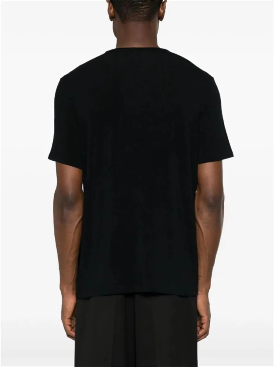 CREW-NECK RIBBED T-SHIRT