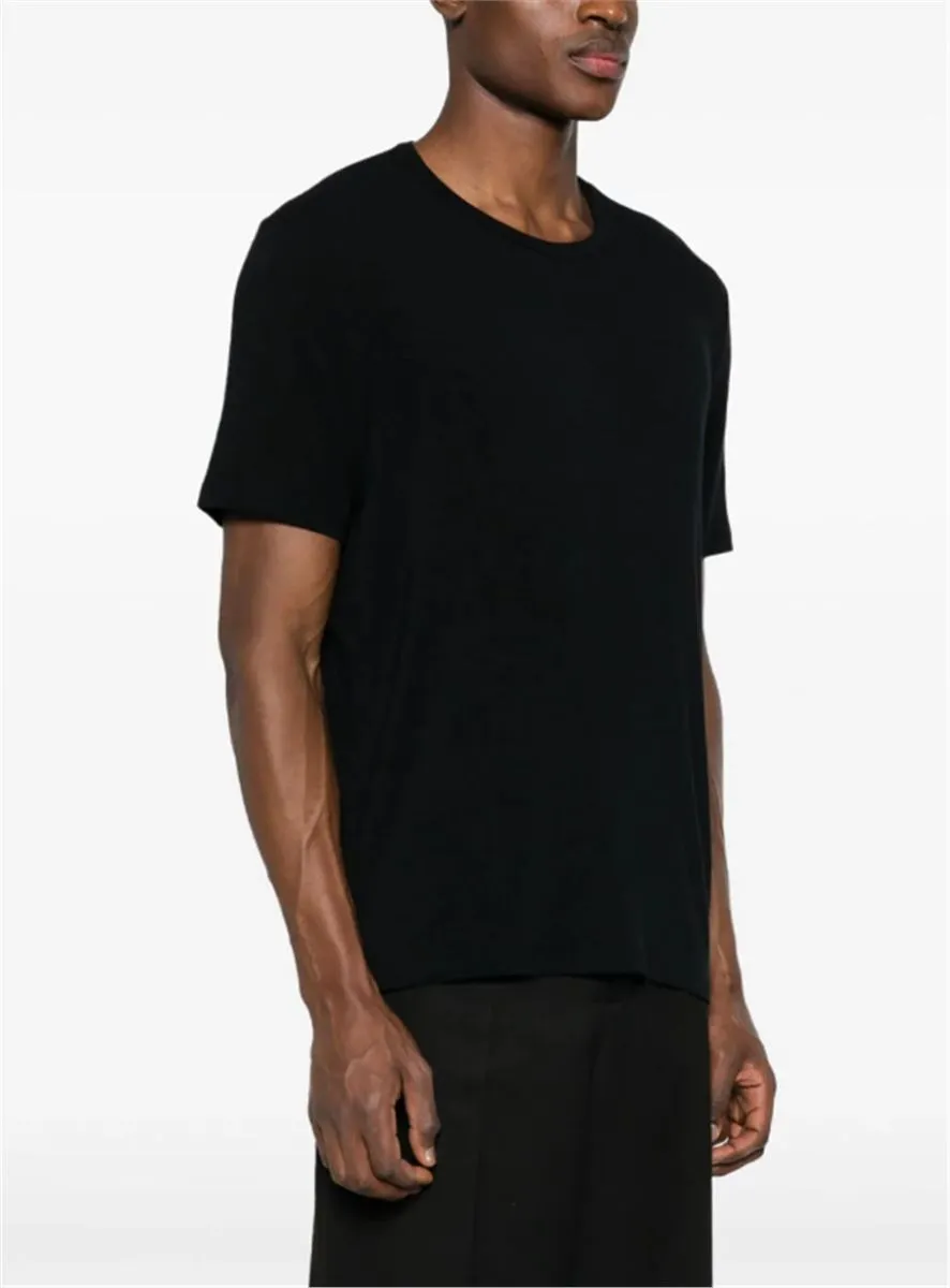 CREW-NECK RIBBED T-SHIRT