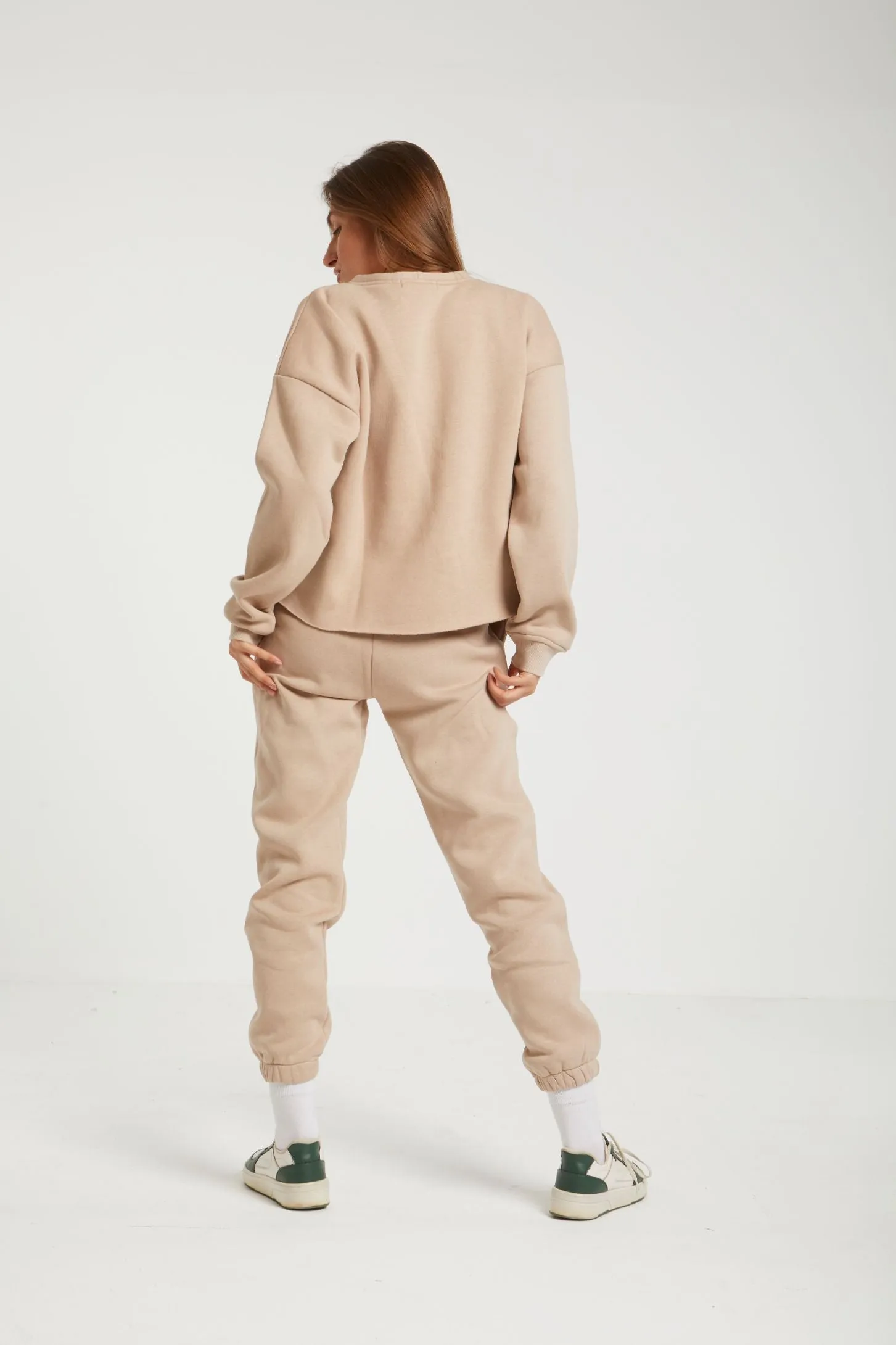 CROPPED ULTIMATE SWEATSHIRT - BEIGE