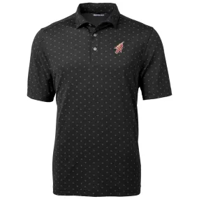 Cutter & Buck Men's Arrowhead Logo Virtue ECO Tile Print Polo - Black