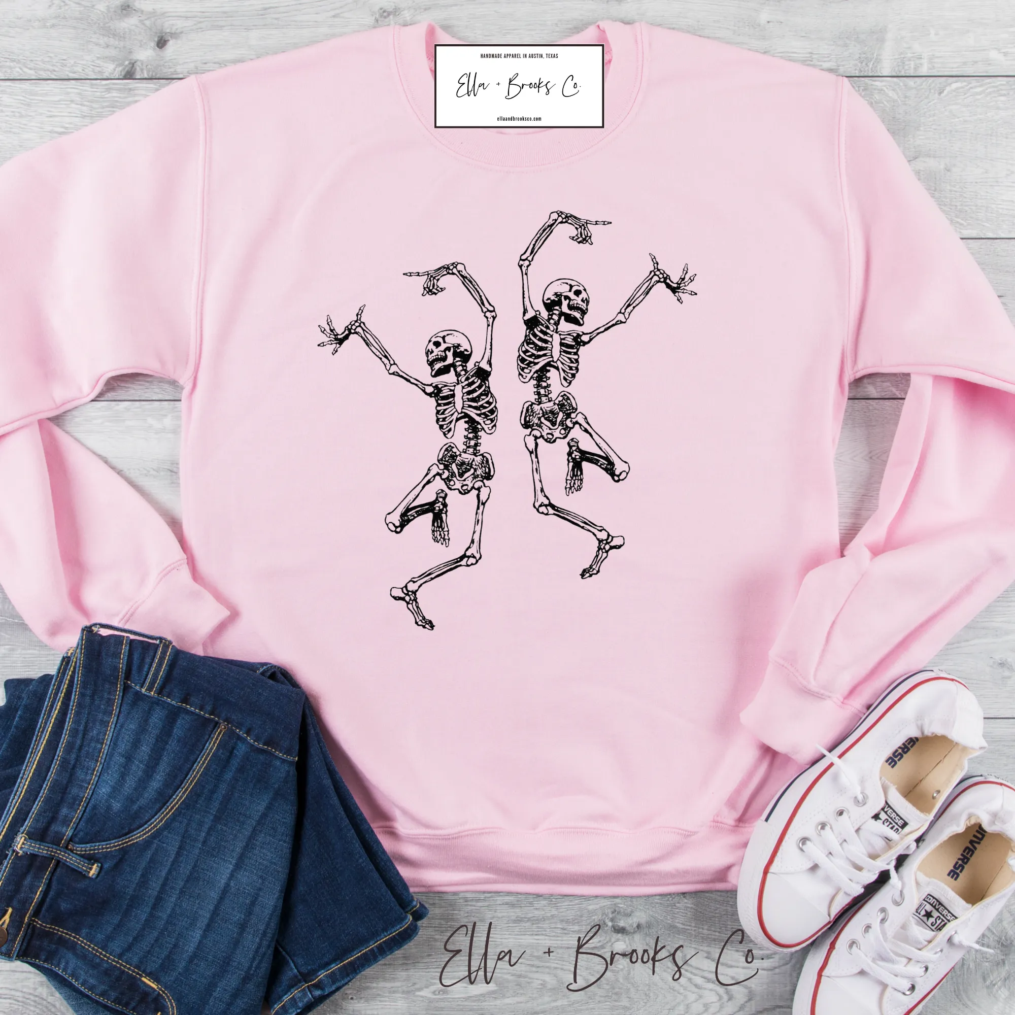 Dancing Skeletons Unisex Graphic Sweatshirt