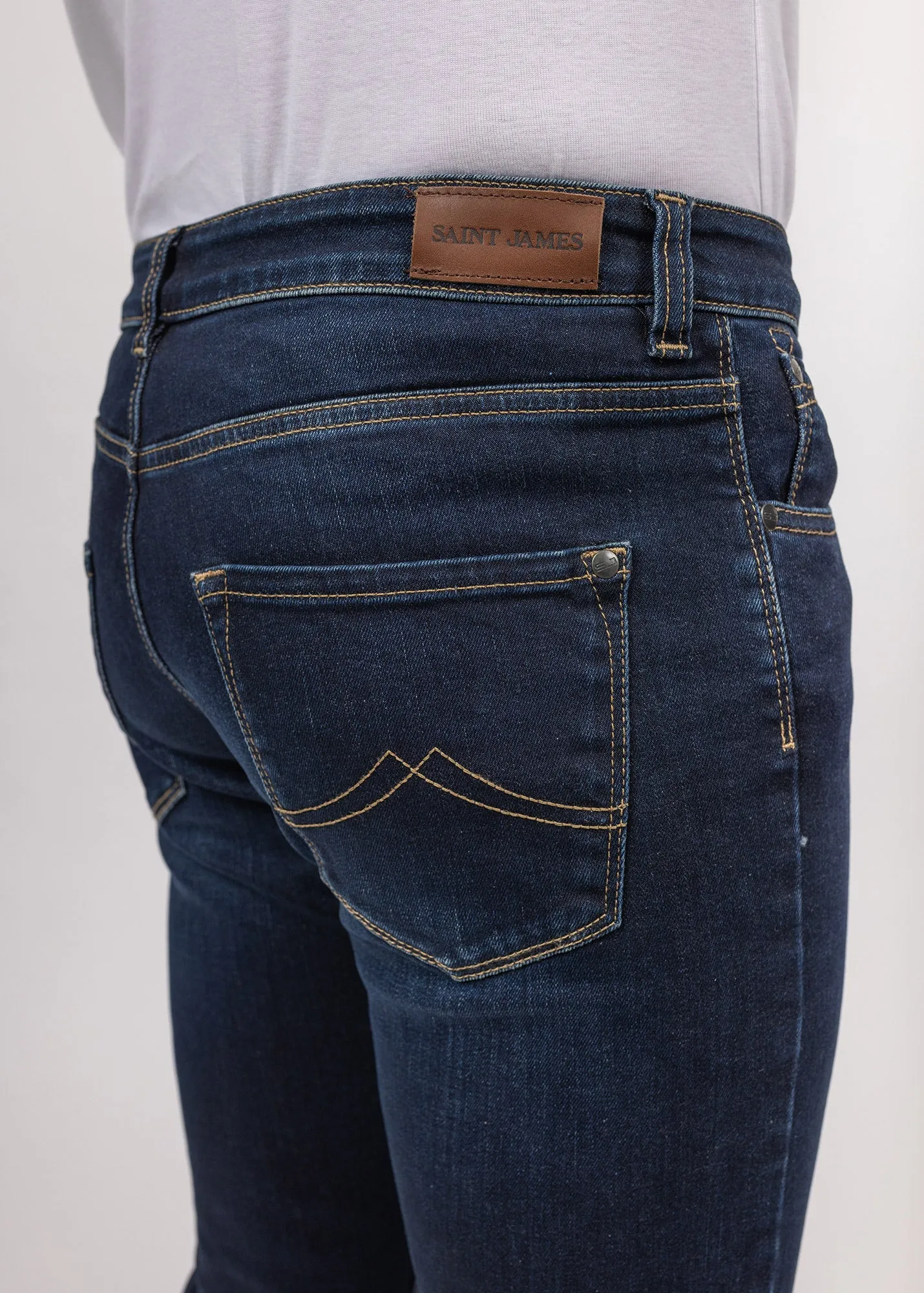 David straight jeans - in cotton denim (BRUT)